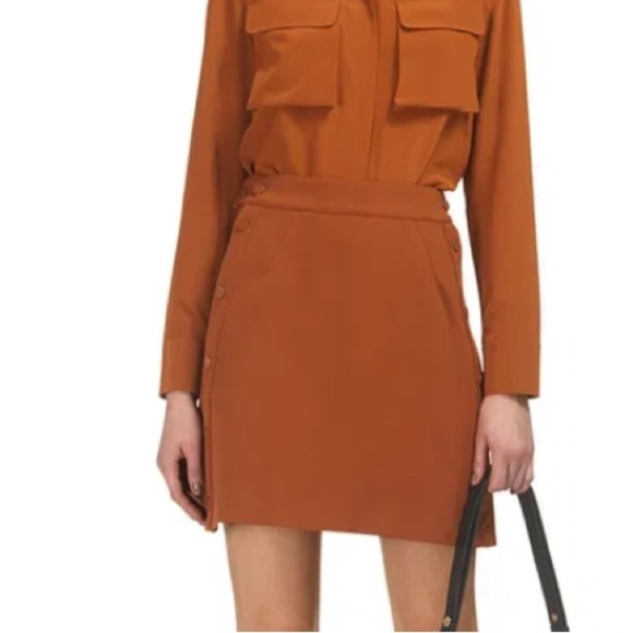 Whistles Daphne Black Crepe Mini Skirt - Picture 15 of 16